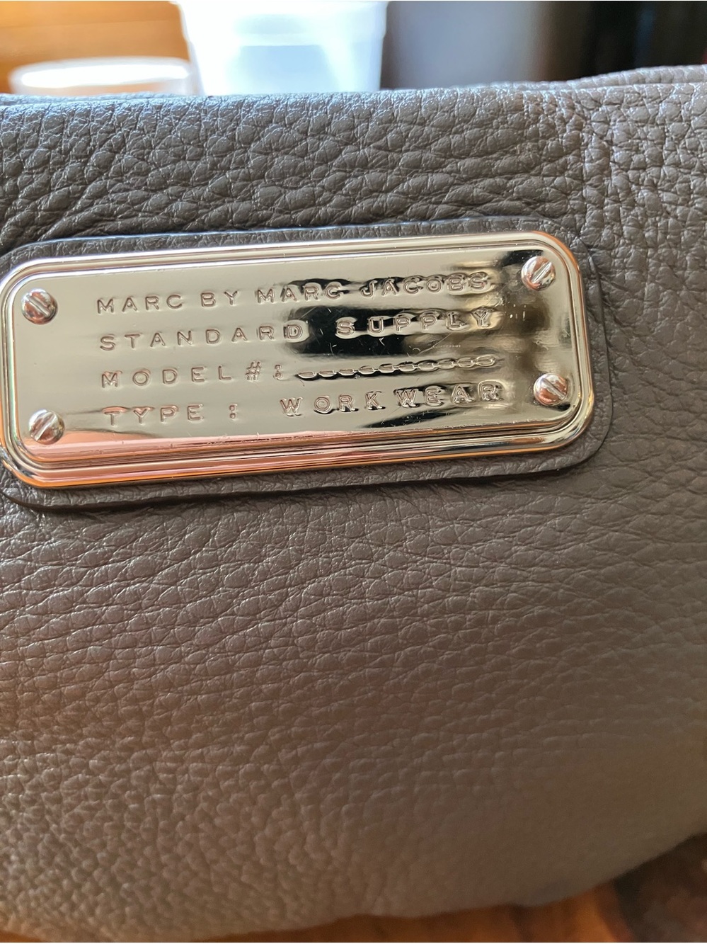 Marc Jacobs Gray Pebbled Mini Crossbody
